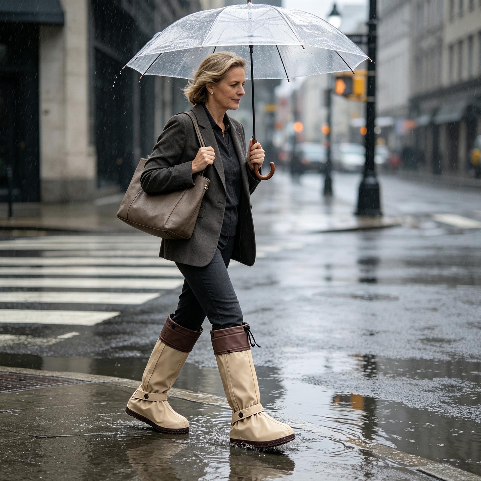 Rain Shoe Covers Zipper Anti-S - Cycling Commute Shoes recension och pris