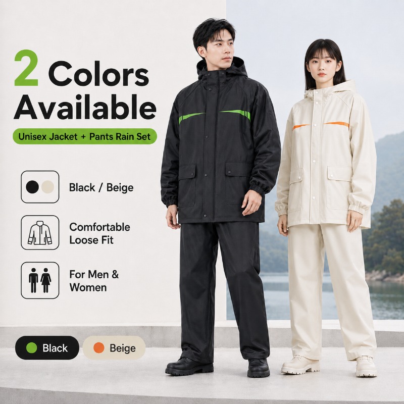 Unisex 2-Piece Waterproof Cycl - Cycling Commute In Rain recension och pris